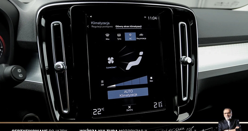 Volvo XC 40 cena 139898 przebieg: 44296, rok produkcji 2021 z Strzegom małe 497